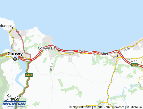 Mappa MICHELIN Old Colwyn - ViaMichelin