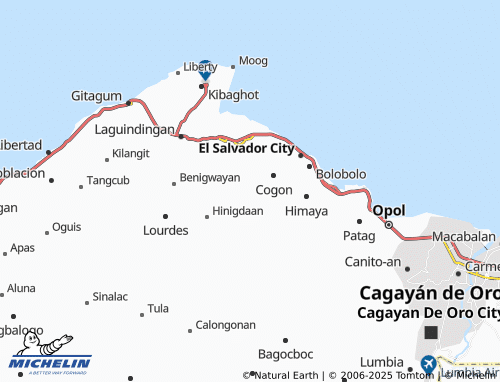 MICHELIN Bolisong map - ViaMichelin