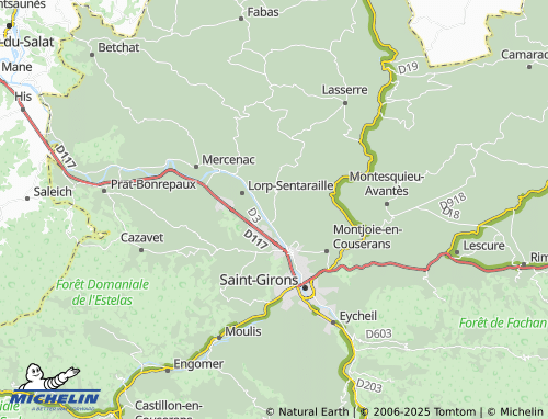 MICHELIN Gajan map - ViaMichelin