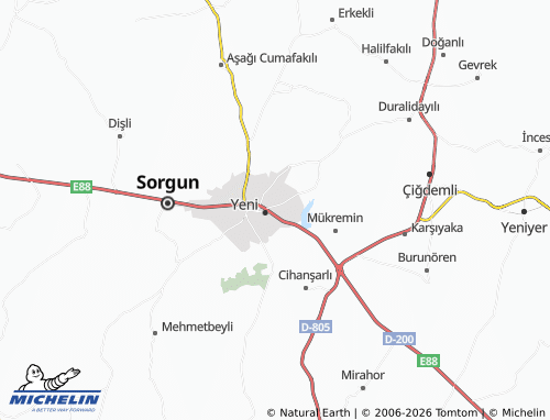 MICHELIN Bedirbaba map - ViaMichelin
