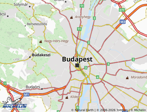 Mappa MICHELIN 2. Kerület - ViaMichelin