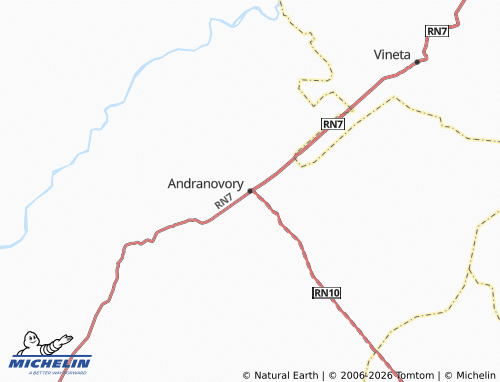 Mappa MICHELIN Andranovory - ViaMichelin