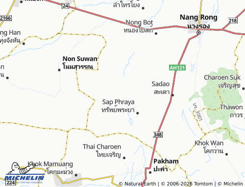 MICHELIN Chum Saeng map - ViaMichelin