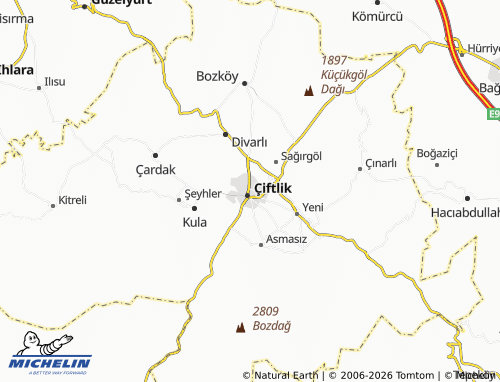 Mapa MICHELIN Çiftçi - ViaMichelin