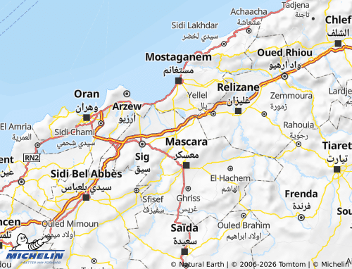 Carte MICHELIN Mohammadia - ViaMichelin