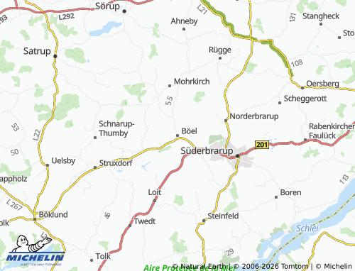 MICHELIN Böel map - ViaMichelin