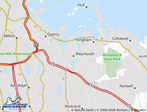 Mappa MICHELIN Weymouth - ViaMichelin