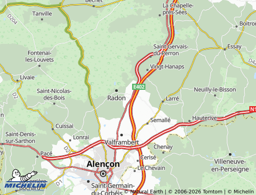MICHELIN Forges map - ViaMichelin