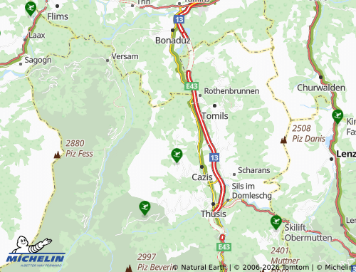 Mappa MICHELIN Präz - ViaMichelin