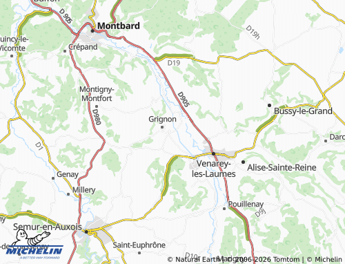 MICHELIN Les Granges map - ViaMichelin