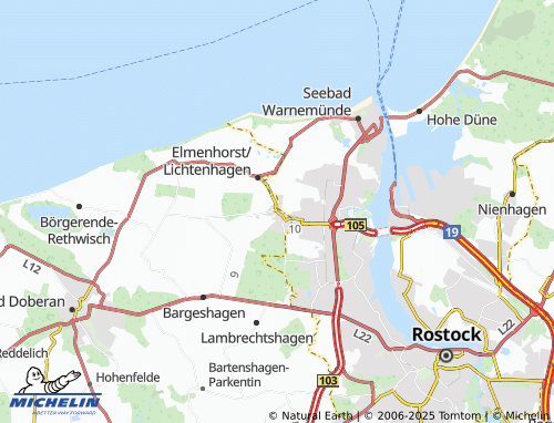 MICHELIN Lichtenhagen map - ViaMichelin