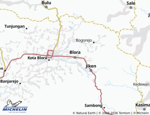 MICHELIN-Landkarte Blora - ViaMichelin