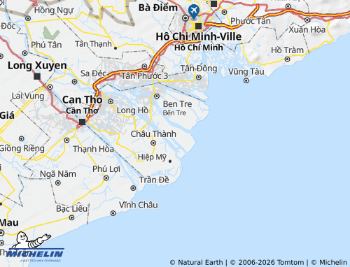 Mapa MICHELIN Thạnh Phú - ViaMichelin