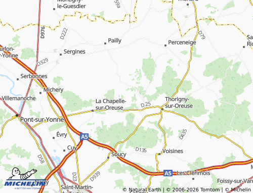 MICHELIN La Borde map - ViaMichelin