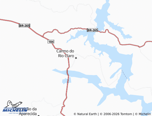 Mapa MICHELIN Carmo do Rio Claro - ViaMichelin