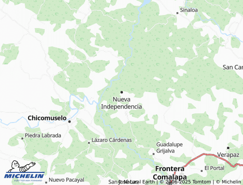 MICHELIN Nueva Independencia map - ViaMichelin