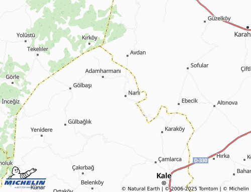 MICHELIN Narlı map - ViaMichelin