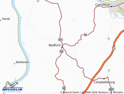Mappa MICHELIN Bedford - ViaMichelin