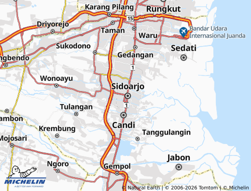 MICHELIN Sidokumpul map - ViaMichelin