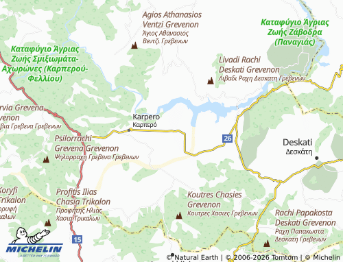 MICHELIN Dimitra map - ViaMichelin