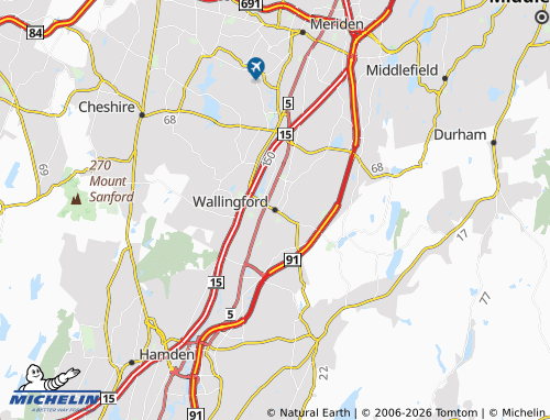 Mappa MICHELIN Wallingford - ViaMichelin