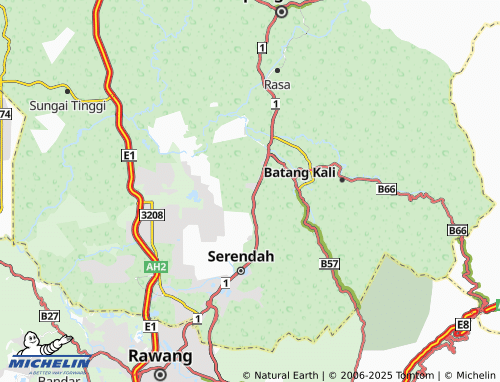 MICHELIN Pusat Perindustrian Batu 29 Ulu Yam map - ViaMichelin