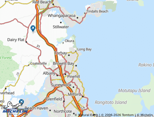 Mapa MICHELIN Waiake - ViaMichelin