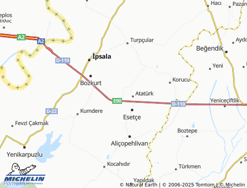 Carte MICHELIN Sarpdere - ViaMichelin