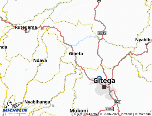 Mappa MICHELIN Giheta - ViaMichelin