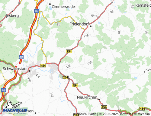 Mapa MICHELIN Schönborn - ViaMichelin