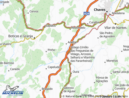 MICHELIN Souto Velho map - ViaMichelin