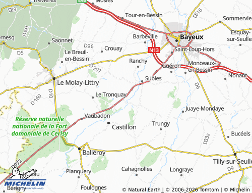 MICHELIN Noron-la-Poterie map - ViaMichelin