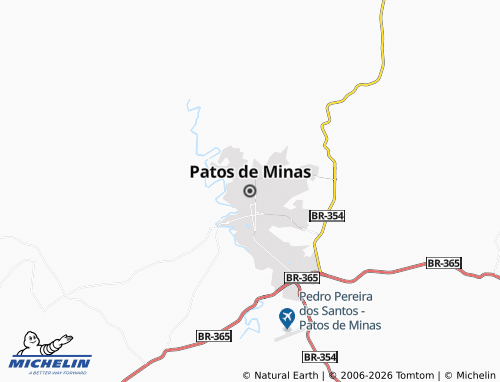 Mapa MICHELIN Patos de Minas - ViaMichelin