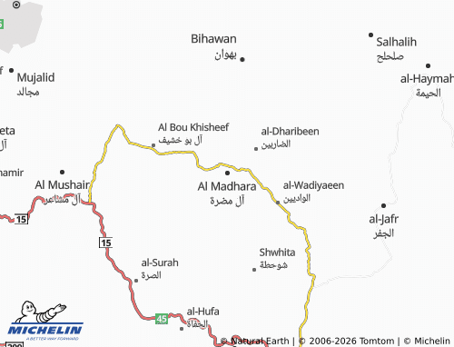 MICHELIN-Landkarte Al Madhara - ViaMichelin