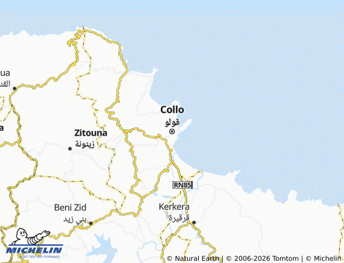 Carte MICHELIN Collo - ViaMichelin
