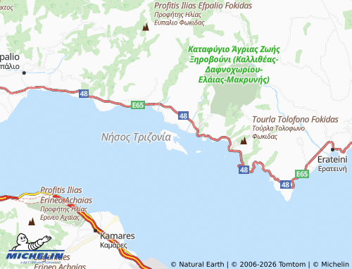 Carte MICHELIN Trizonia - ViaMichelin