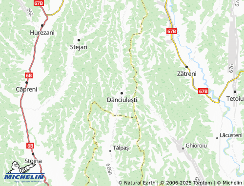 MICHELIN Dănciulești map - ViaMichelin