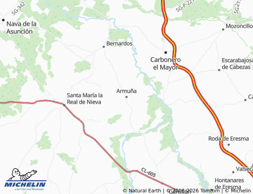 Mapa MICHELIN Armuña - ViaMichelin