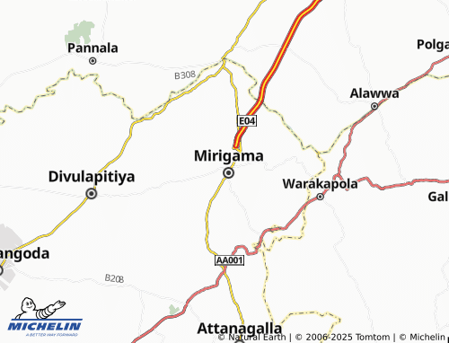 MICHELIN Walawwatta map - ViaMichelin