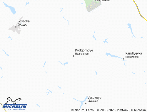 MICHELIN-Landkarte Podgornoye - ViaMichelin