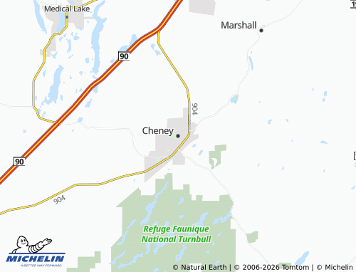 Kaart MICHELIN Cheney - ViaMichelin