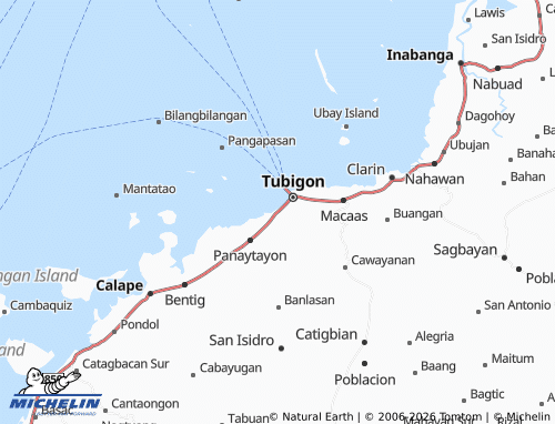 MICHELIN Guiwanon map - ViaMichelin