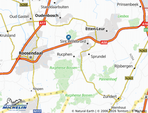 MICHELIN Rucphen map - ViaMichelin