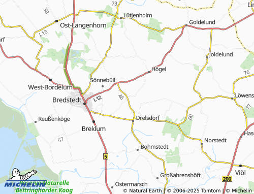 MICHELIN Vollstedt map - ViaMichelin