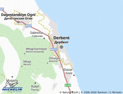 MICHELIN-Landkarte Derbent - ViaMichelin