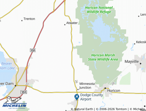 Mappa MICHELIN Burnett - ViaMichelin