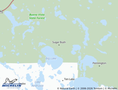 Carte MICHELIN Sugar Bush - ViaMichelin
