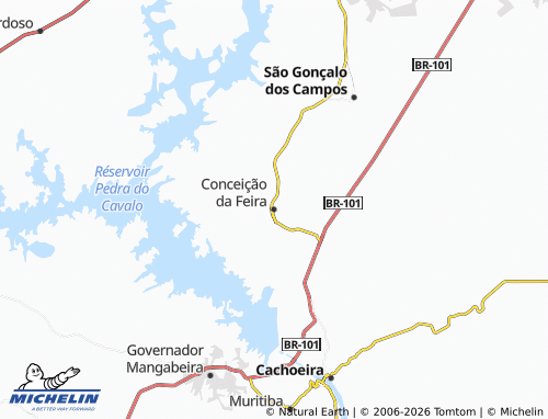 MICHELIN Conceição da Feira map - ViaMichelin