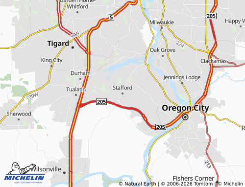 Mapa MICHELIN Stafford - ViaMichelin