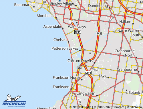 MICHELIN-Landkarte Carrum - ViaMichelin